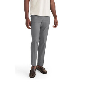 Dockers Men Signature Go Slim Fit Khaki Pants Car Park Grey Size 34X32